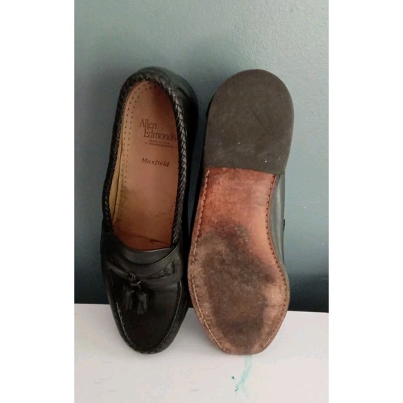 Allen Edmonds Maxfield Tassel‎ Loafers Leather Dress Shoes Black main image 8